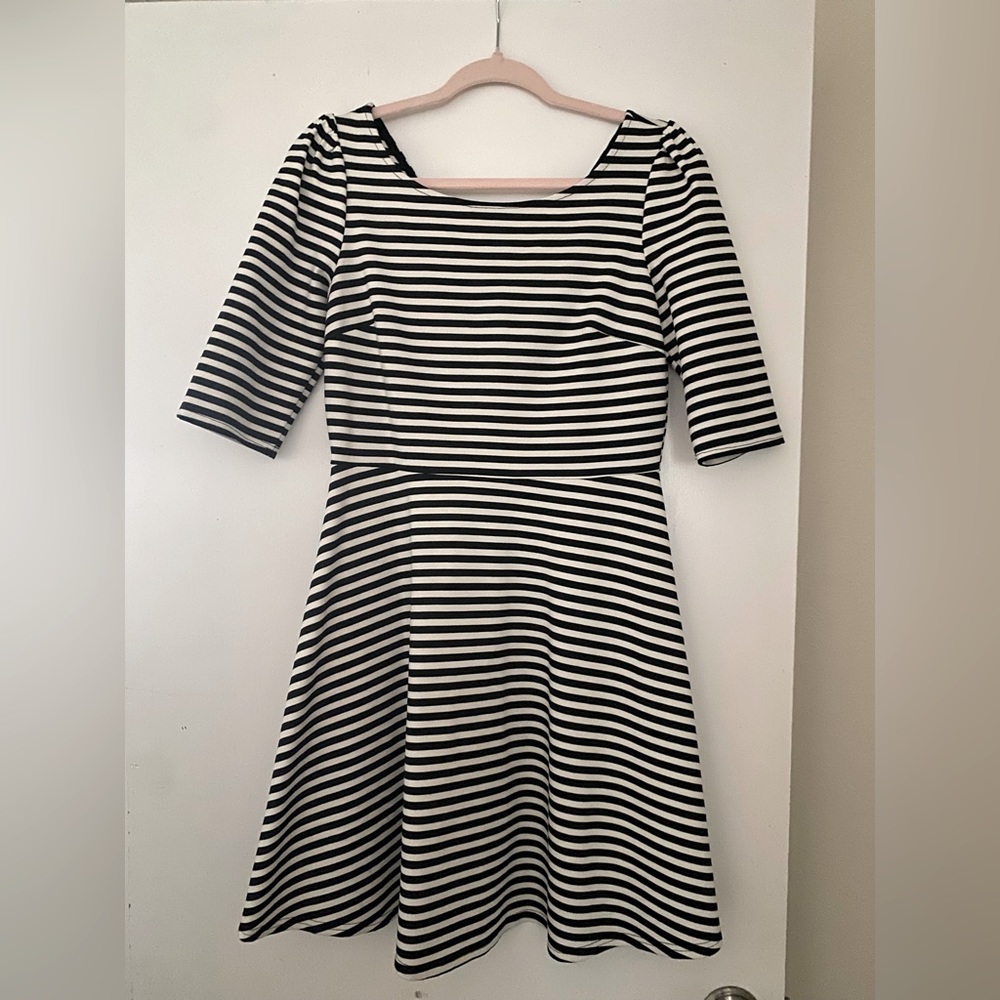 Black and White Mini Dress